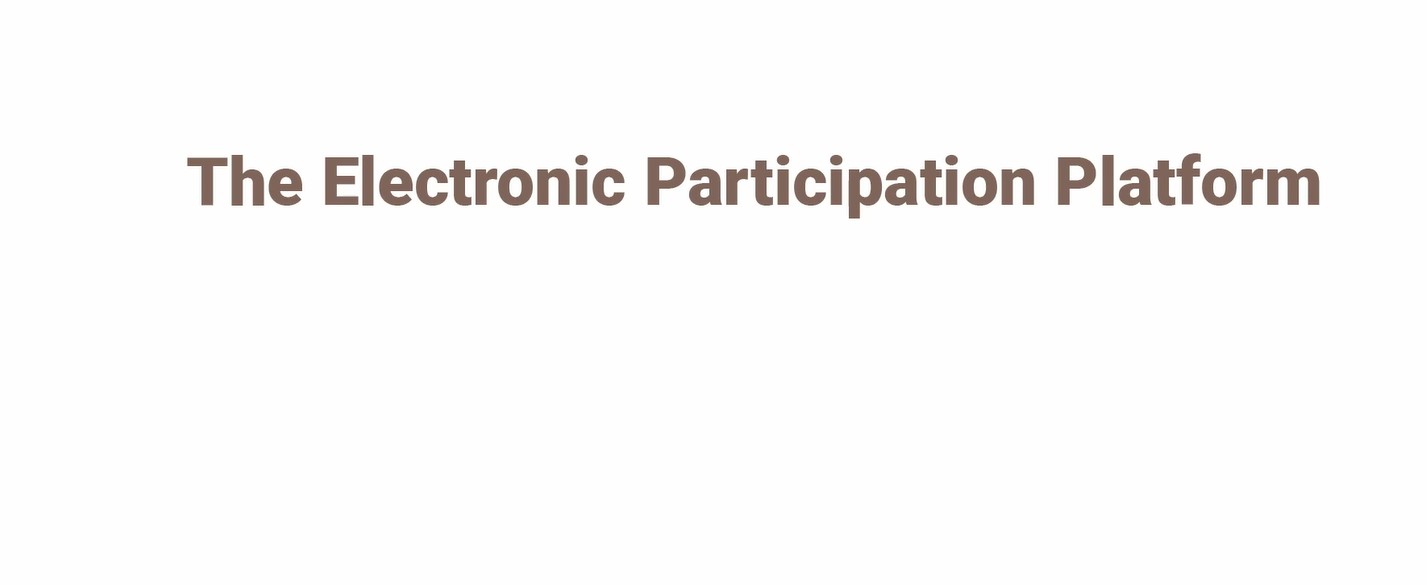 The Electronic Participation Platform